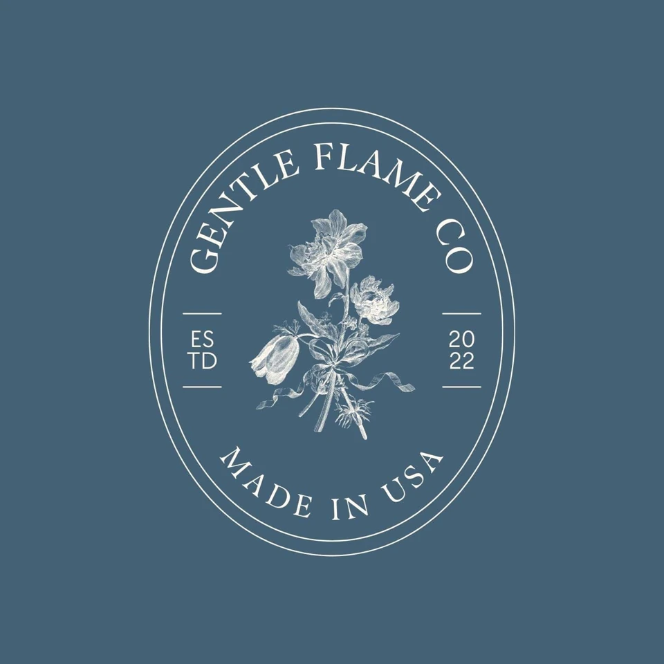 Gentle Flame Co original floral logo